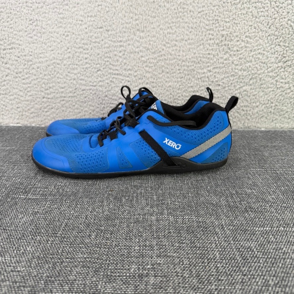 Xero Shoes Prio Perform Men 11.5 Blue Barefoot Minimalist Running Sneakers 0871